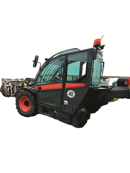 Vergrößerung des Bildes für Teleskoplader.